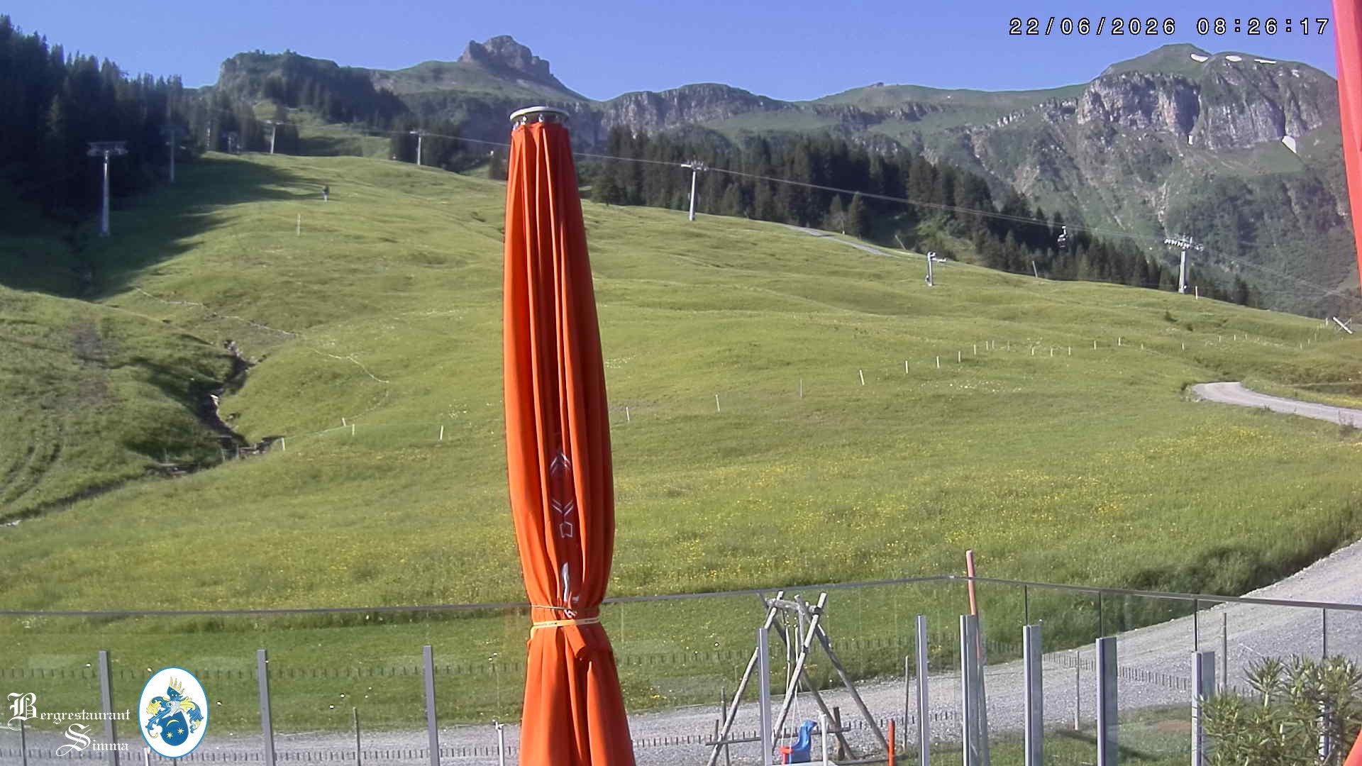 Archived image Webcam Mellau: View from the mountain restaurant Simma