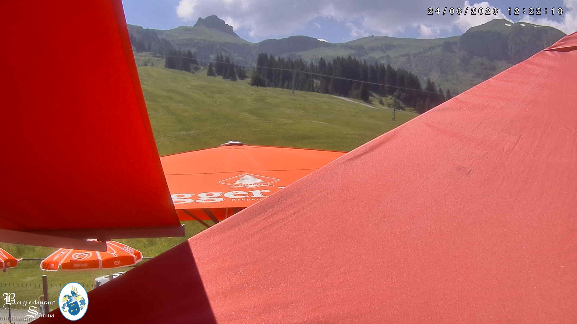 Archiv Foto Webcam Mellau: Aussicht vom Bergrestaurant Simma