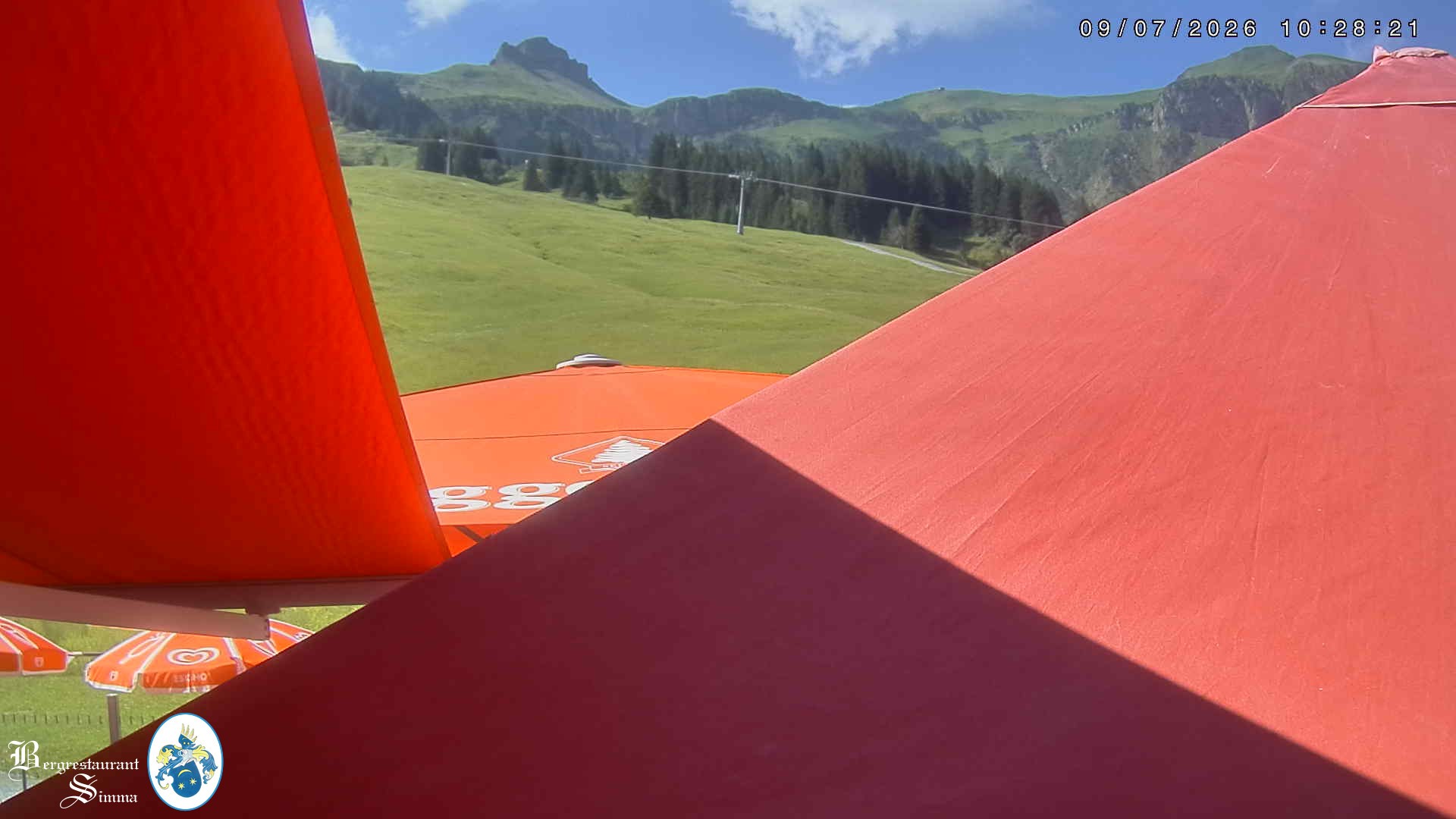 Archiv Foto Webcam Mellau: Aussicht vom Bergrestaurant Simma