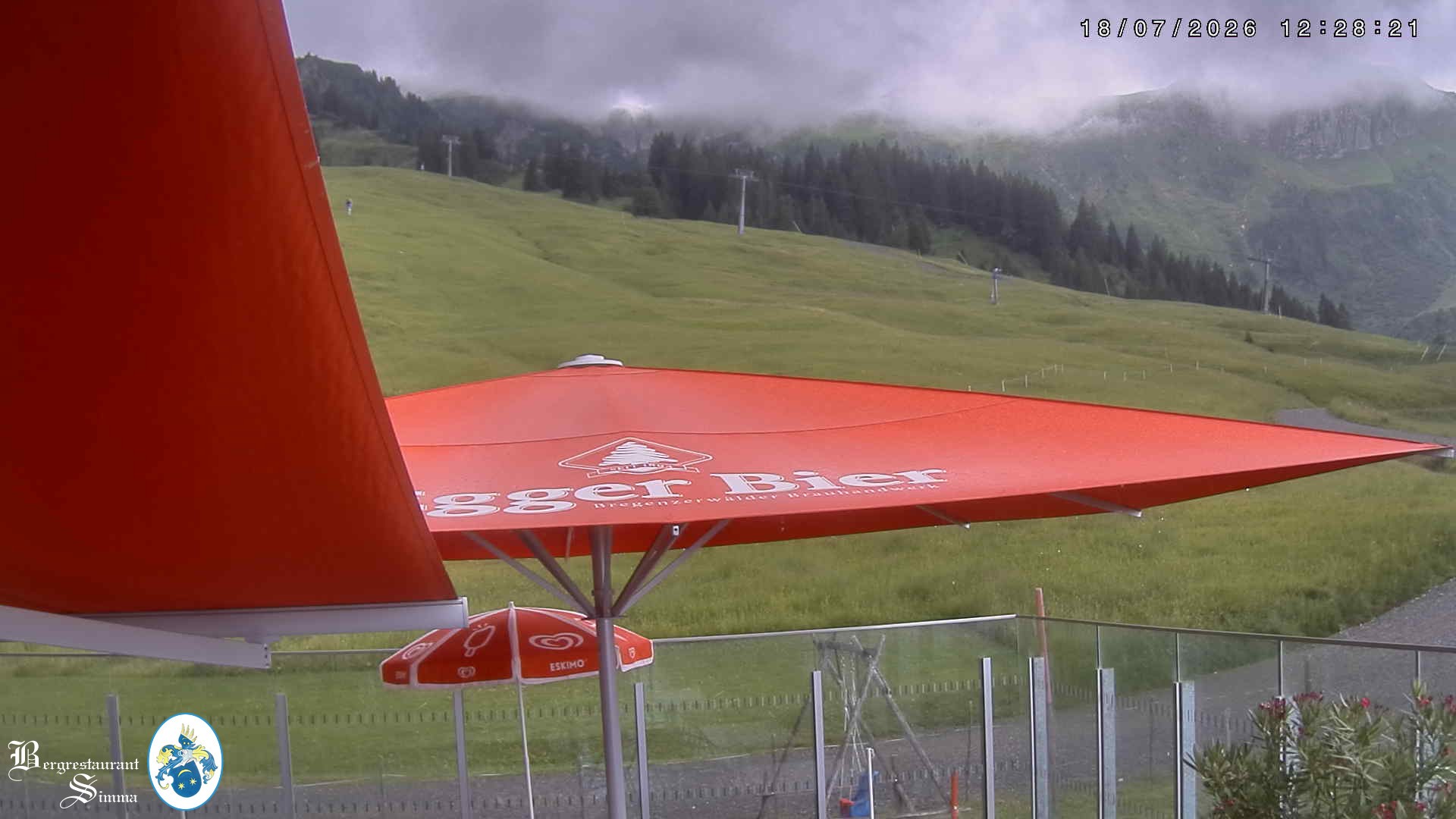 Archiv Foto Webcam Mellau: Aussicht vom Bergrestaurant Simma
