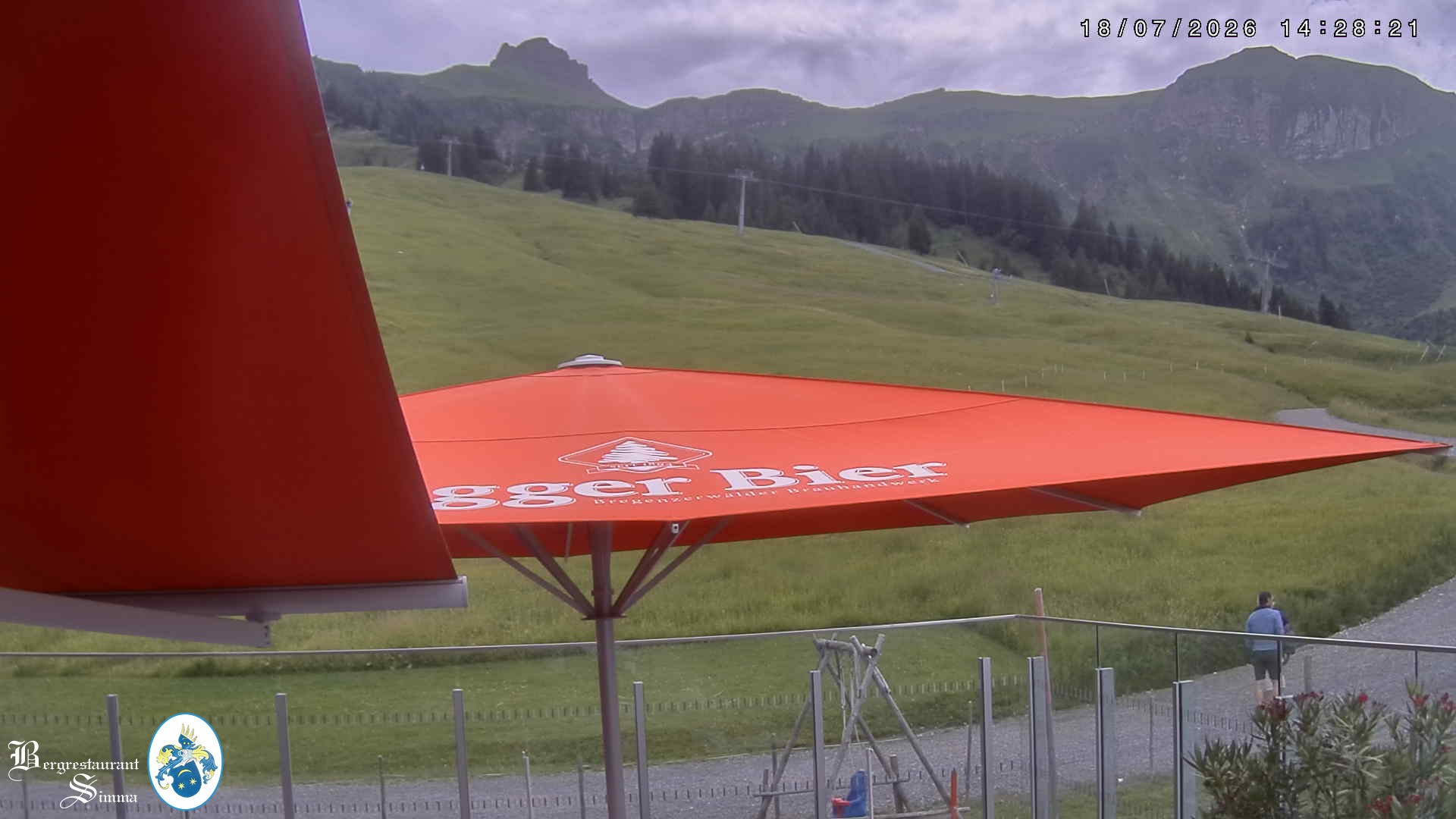 Archiv Foto Webcam Mellau: Aussicht vom Bergrestaurant Simma