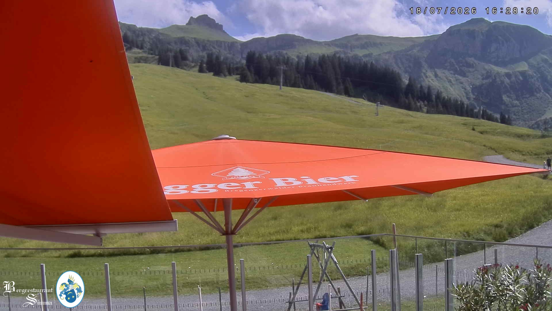 Archiv Foto Webcam Mellau: Aussicht vom Bergrestaurant Simma