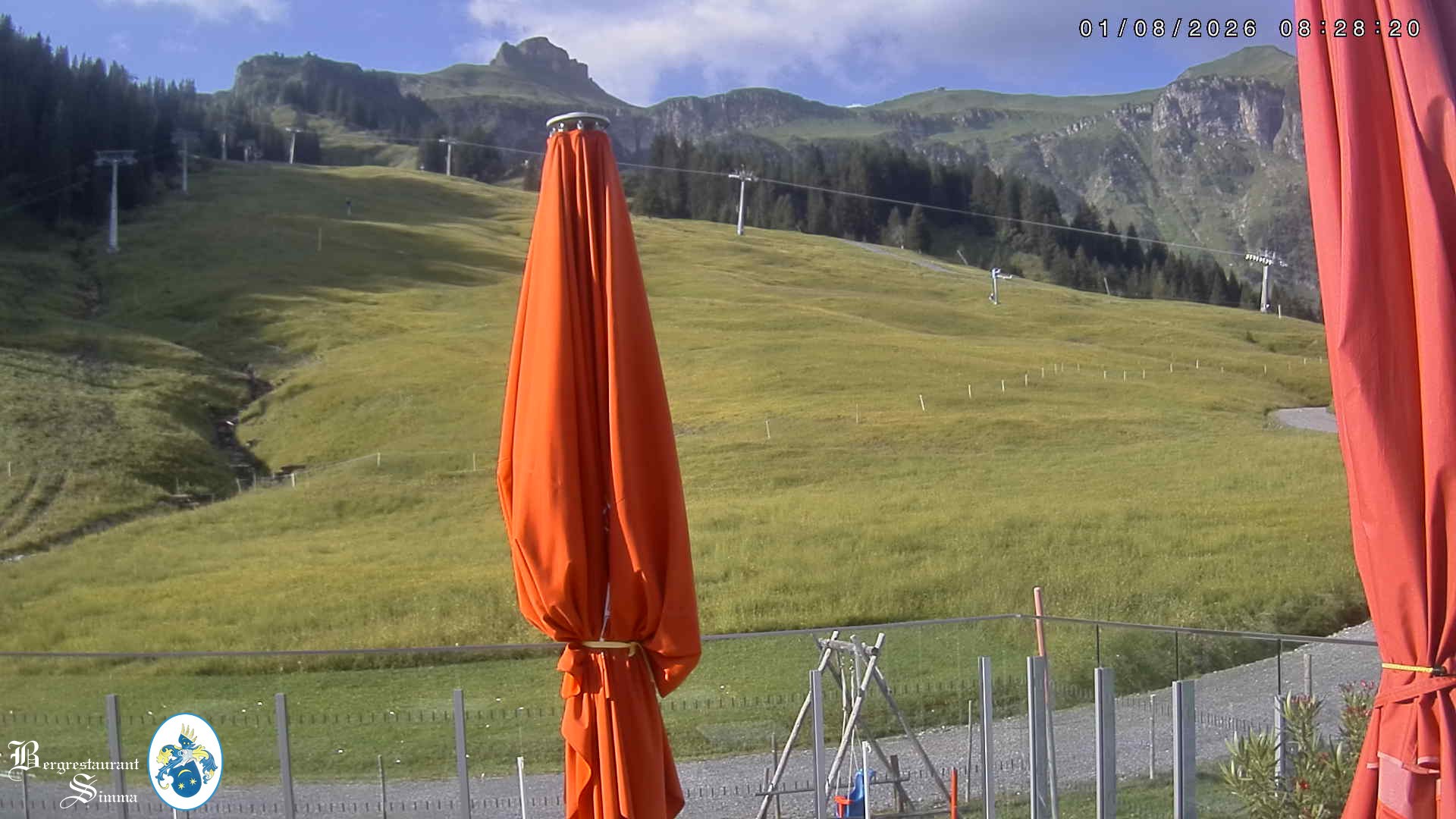 Archived image Webcam Mellau: View from the mountain restaurant Simma