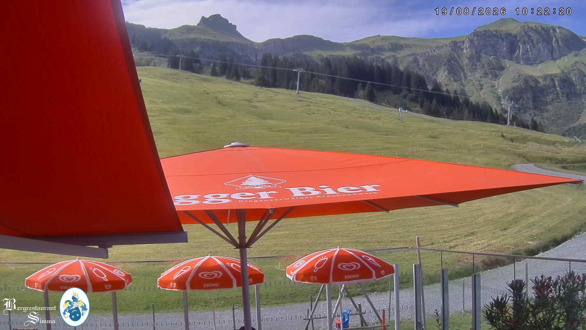 Archiv Foto Webcam Mellau: Aussicht vom Bergrestaurant Simma