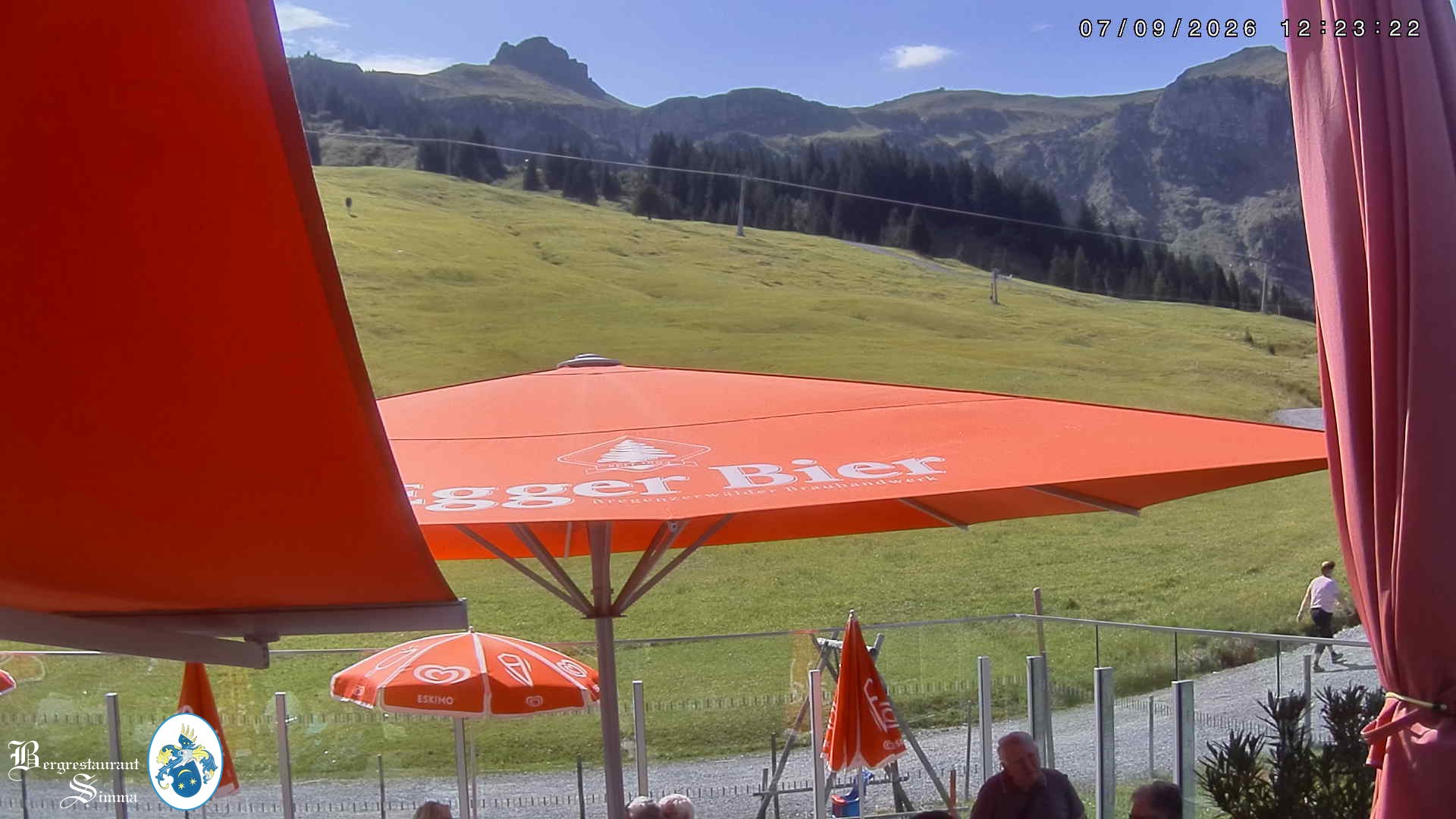 Archiv Foto Webcam Mellau: Aussicht vom Bergrestaurant Simma