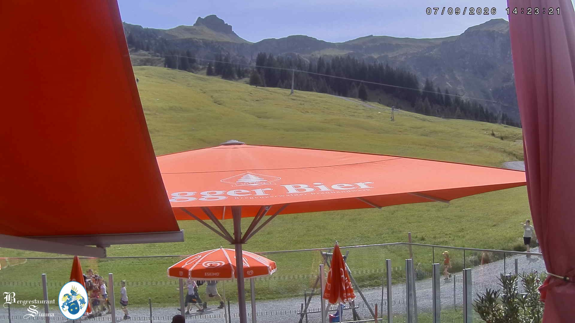 Archiv Foto Webcam Mellau: Aussicht vom Bergrestaurant Simma
