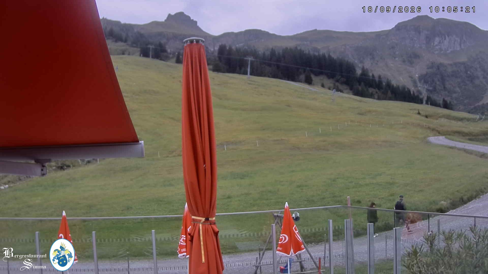 Archived image Webcam Mellau: View from the mountain restaurant Simma