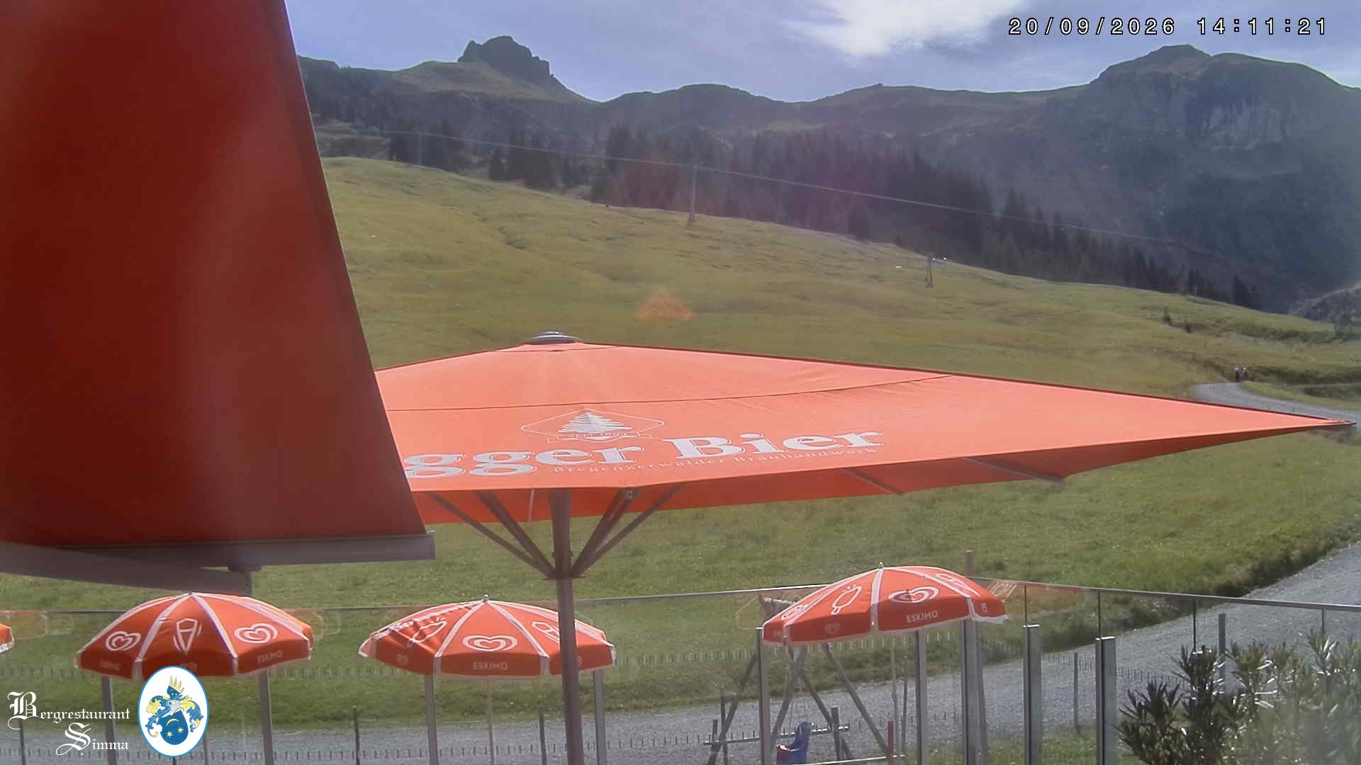Archiv Foto Webcam Mellau: Aussicht vom Bergrestaurant Simma