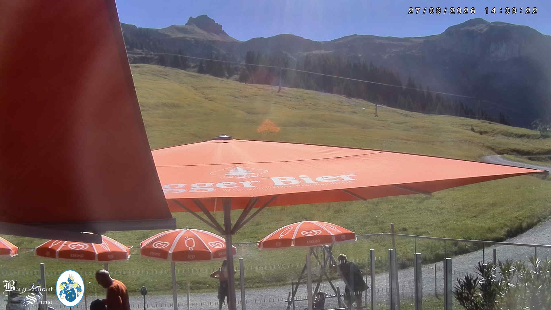 Archiv Foto Webcam Mellau: Aussicht vom Bergrestaurant Simma