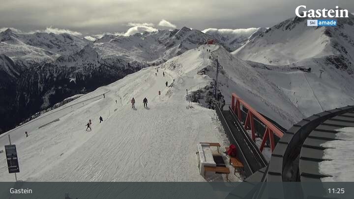 Archiv Foto Webcam Stubnerkogel Bergstation Süd