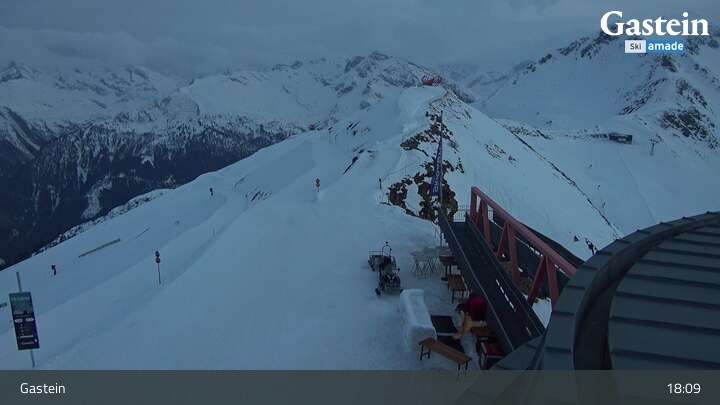 Archived image Webcam Stubnerkogel Top Station South