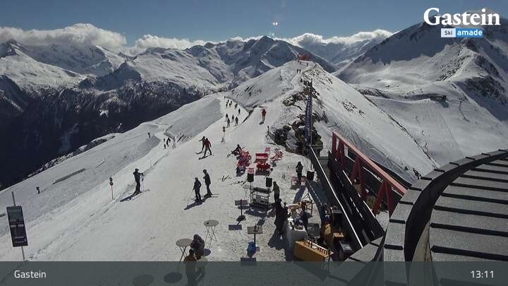 Archived image Webcam Stubnerkogel Top Station South