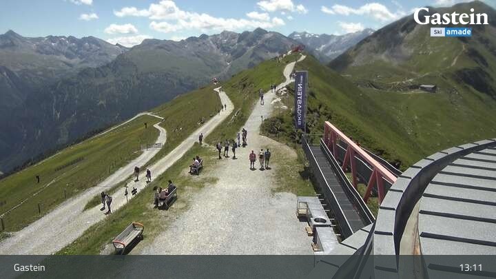 Archiv Foto Webcam Stubnerkogel Bergstation Süd