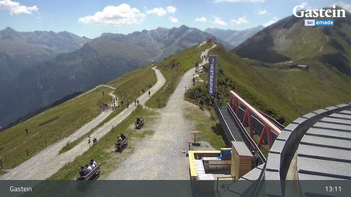 Archiv Foto Webcam Stubnerkogel Bergstation Süd
