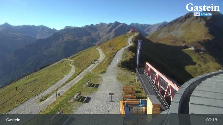 Archived image Webcam Stubnerkogel Top Station South