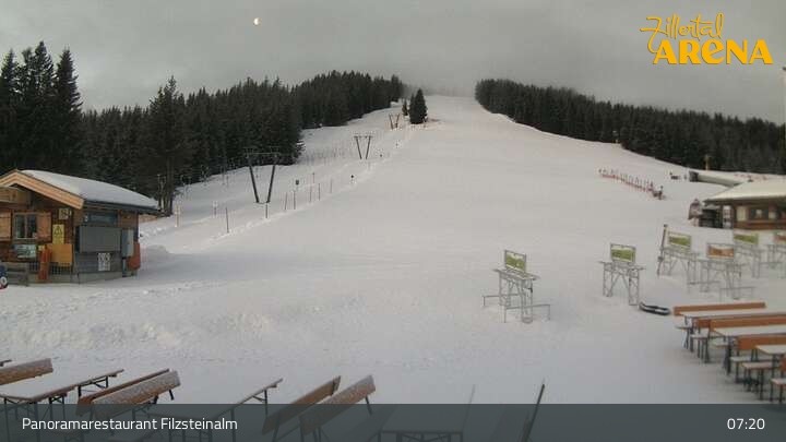 Archived image Webcam Filzsteinalm Restaurant Hochkrimml