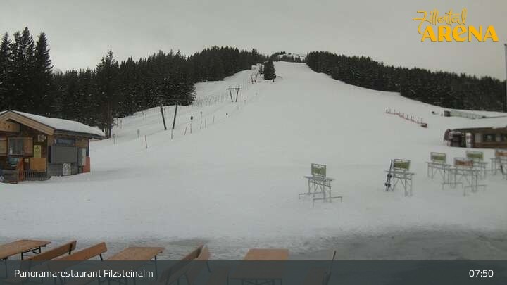 Archiv Foto Webcam Hochkrimml: Panoramarestaurant Filzsteinalm