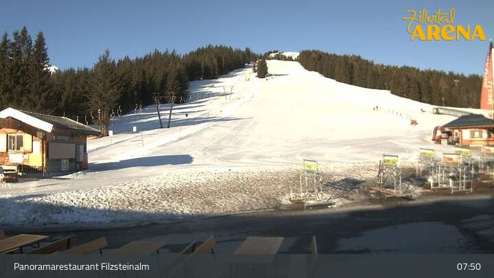 Archiv Foto Webcam Hochkrimml: Panoramarestaurant Filzsteinalm