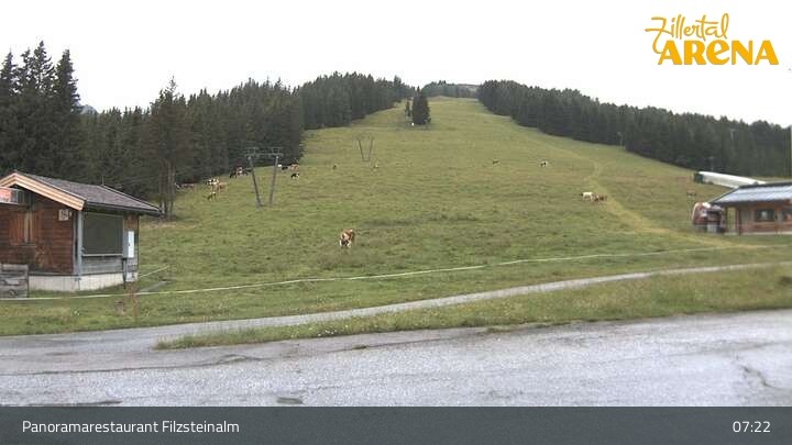 Archiv Foto Webcam Hochkrimml: Panoramarestaurant Filzsteinalm