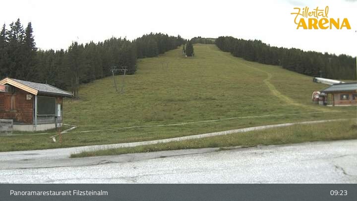 Archiv Foto Webcam Hochkrimml: Panoramarestaurant Filzsteinalm