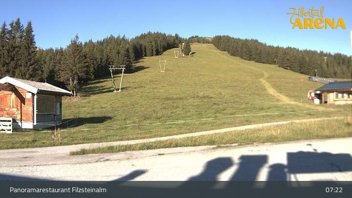 Archiv Foto Webcam Hochkrimml: Panoramarestaurant Filzsteinalm