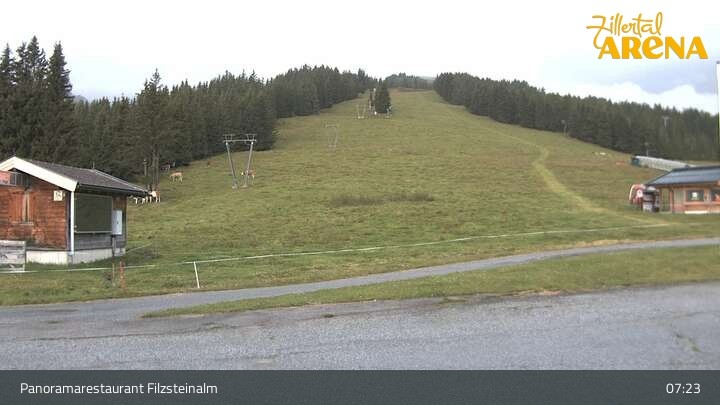 Archiv Foto Webcam Hochkrimml: Panoramarestaurant Filzsteinalm