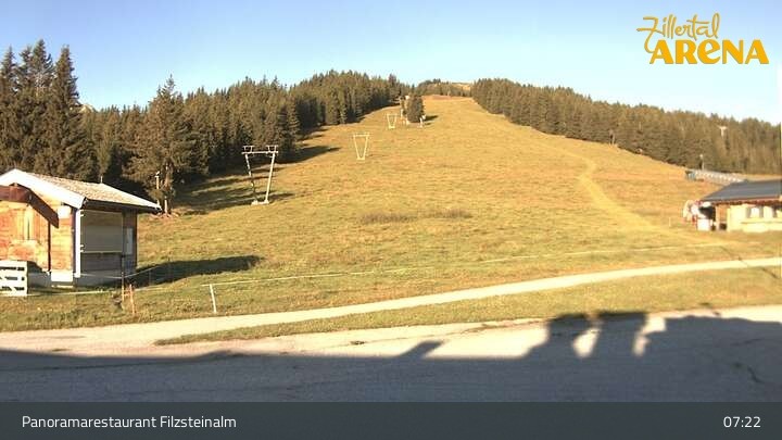 Archiv Foto Webcam Hochkrimml: Panoramarestaurant Filzsteinalm
