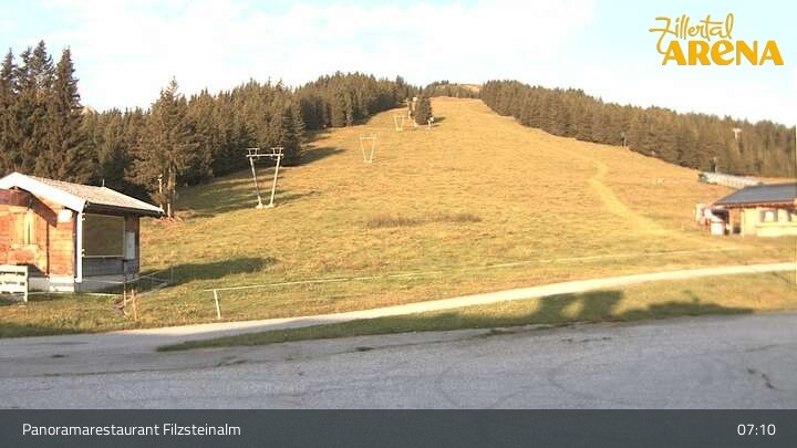 Archiv Foto Webcam Hochkrimml: Panoramarestaurant Filzsteinalm
