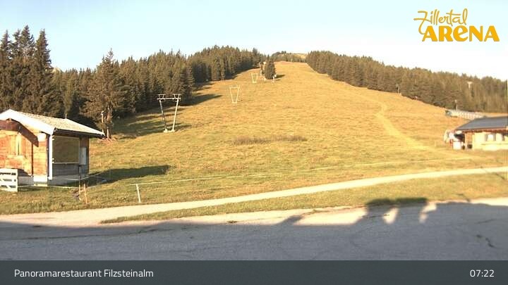 Archiv Foto Webcam Hochkrimml: Panoramarestaurant Filzsteinalm