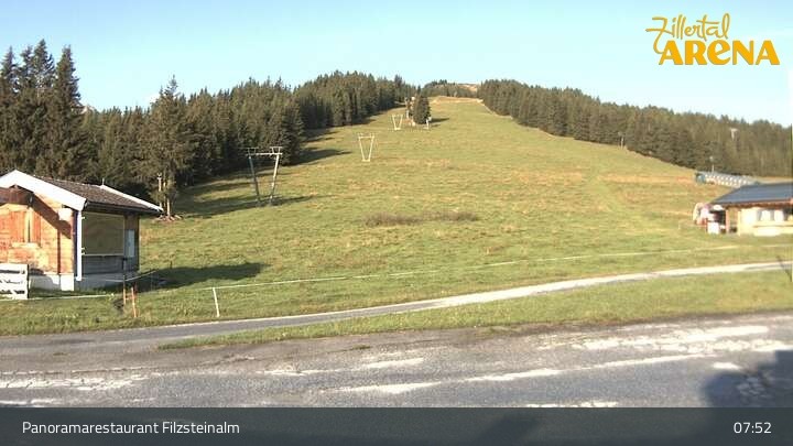 Archiv Foto Webcam Hochkrimml: Panoramarestaurant Filzsteinalm