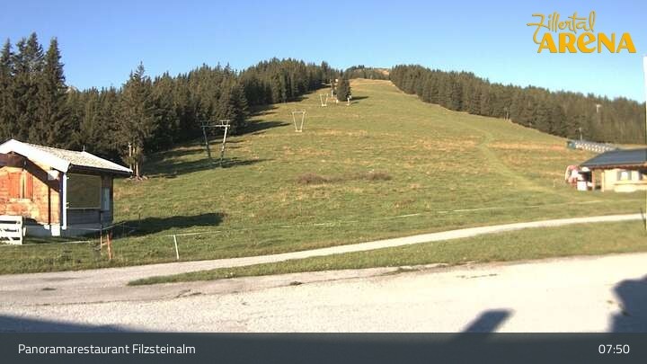 Archiv Foto Webcam Hochkrimml: Panoramarestaurant Filzsteinalm