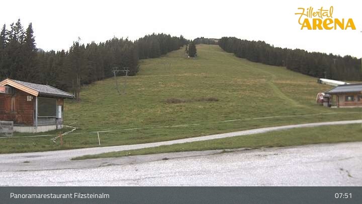 Archiv Foto Webcam Hochkrimml: Panoramarestaurant Filzsteinalm