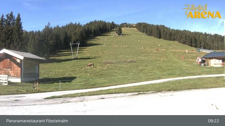 Archiv Foto Webcam Hochkrimml: Panoramarestaurant Filzsteinalm
