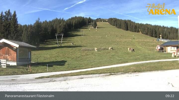Archiv Foto Webcam Hochkrimml: Panoramarestaurant Filzsteinalm