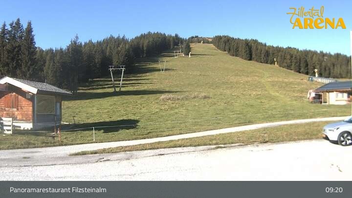 Archiv Foto Webcam Hochkrimml: Panoramarestaurant Filzsteinalm