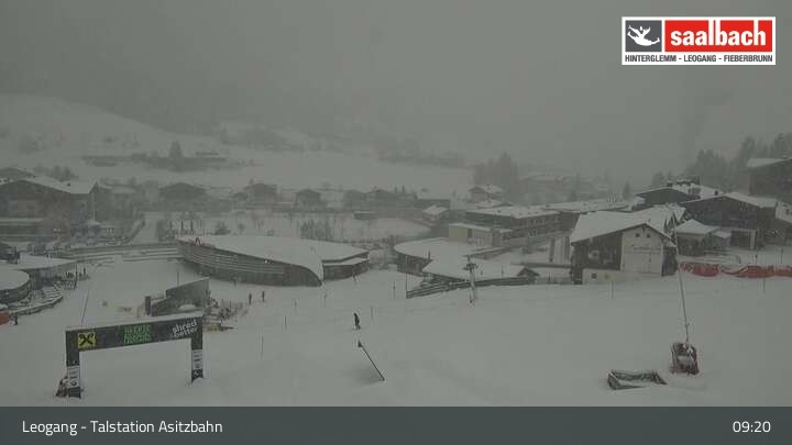 Archiv Foto Webcam Asitzbahn Talstation in Leogang