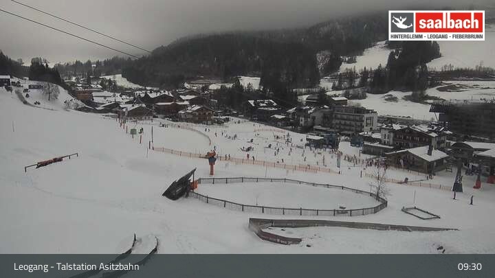 Archiv Foto Webcam Asitzbahn Talstation in Leogang