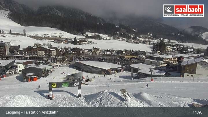 Archiv Foto Webcam Asitzbahn Talstation in Leogang