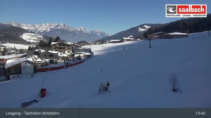 Archiv Foto Webcam Asitzbahn Talstation in Leogang