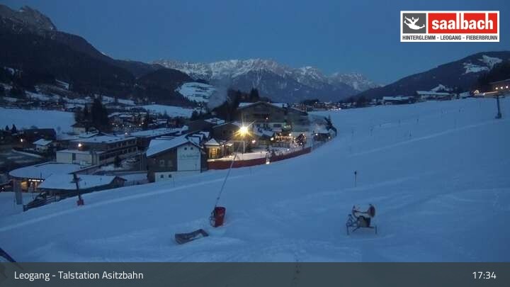 Archiv Foto Webcam Asitzbahn Talstation in Leogang