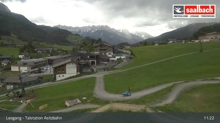 Archiv Foto Webcam Asitzbahn Talstation in Leogang