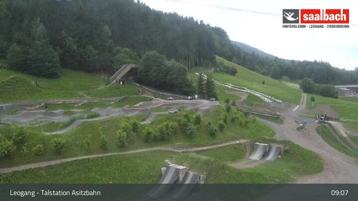 Archiv Foto Webcam Asitzbahn Talstation in Leogang
