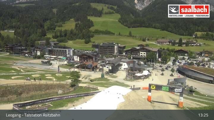 Archiv Foto Webcam Asitzbahn Talstation in Leogang