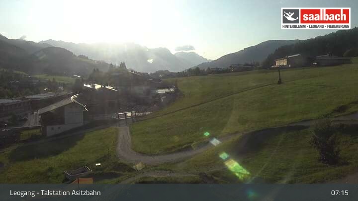 Archiv Foto Webcam Asitzbahn Talstation in Leogang