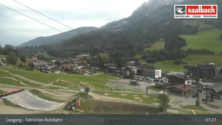 Archiv Foto Webcam Asitzbahn Talstation in Leogang