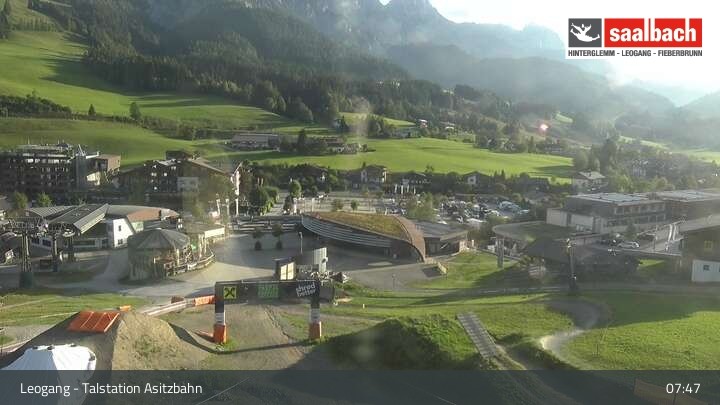 Archiv Foto Webcam Leogang: Asitzbahn Talstation