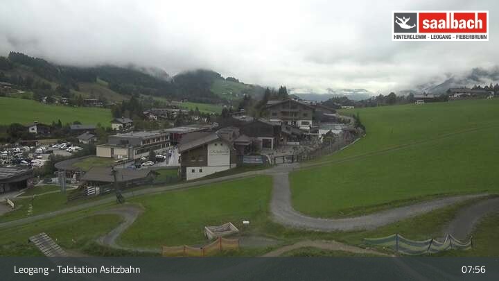 Archiv Foto Webcam Leogang: Asitzbahn Talstation