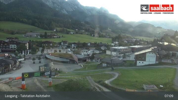 Archiv Foto Webcam Leogang: Asitzbahn Talstation