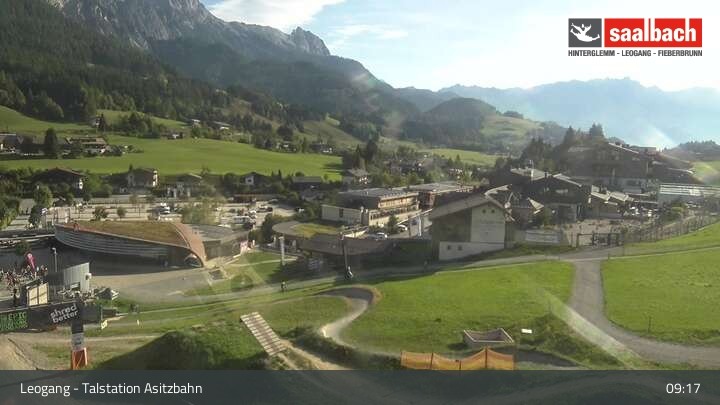 Archiv Foto Webcam Leogang: Asitzbahn Talstation