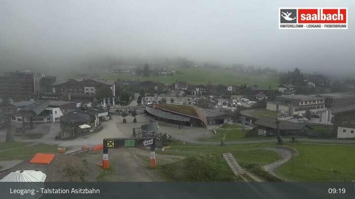 Archiv Foto Webcam Leogang: Asitzbahn Talstation